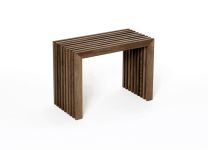 Moderne 60 cm lange Sitzbank BANK in geräucherter Eiche von Raumgestalt  Moderne Sitzbank 60 cm in dunkel von Raumgestalt - BANK