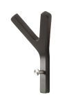Holz Garderobenhaken in Buche schwarz MINI Y-HOOK von Hoigaard