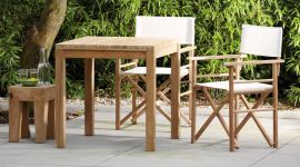 Gartentisch SAMOA aus Teakholz. Größe: 75 x 75 cm, Designer: Jan Kurtz Gartentisch SAMOA aus Teakholz. Größe: 75 x 75 cm, Designer: Jan Kurtz