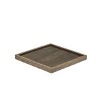 Eckiges Serviertablett SQUARE TRAY 225 in Eiche geräuchert von The Oak Men Serviertablett 225 in Eiche geräuchert - SQUARE TRAY von The Oak Men