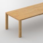 Esszimmertisch ausziehbar in Eiche, geölt - VARIUS mit Beinprofil A von vitamin design