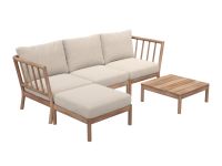 Outdoor Loungeset mit Tisch Tradition Lounge Table Low 27 von Skagerak by Fritz Hansen