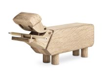 Charmantes Holztier HIPPO in Eiche natur von Kay Bojesen