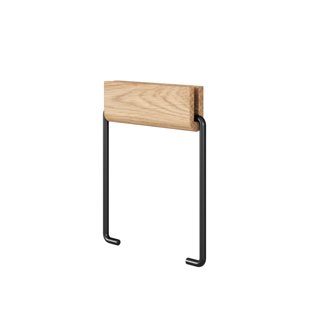 MOEBE - Toilet Roll Holder - Toilettenpapierhalter aus Holz und Metall