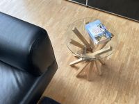Runder Beistelltisch aus Glas und Holz - TAVOLINO von keilbach