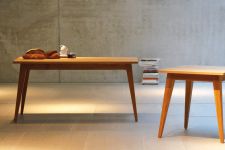 Design Esstisch mit schrägen Beinen 150 cm lang - XAVER von Jan Kurtz Möbel