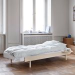 MOEBE Bed - 90 cm Bett aus pulverbeschichtetem Stahl in Sand