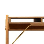Rückansicht des modernen Bürotisches FIELD DESK in Eiche von We Do Wood  Designer Schreibtisch in Eiche - FIELD DESK von We Do Wood