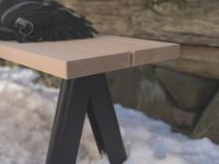 Skagerak - OVERLAP BENCH Gartenbank aus Stahl und Holz