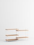 Moebe SHELVING SYSTEM - Regalsystem in Eiche, geölt und weiss doppelt