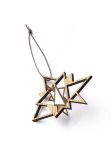 Weihnachtsbaumschmuck Stern TWINKLE MINI aus Holz und Messing von The Oak Men in Eiche natur Weihnachtsbaumschmuck Stern aus Holz in Eiche natur - TWINKLE MINI von The Oak Men