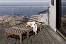 elegante Sonnenliege aus Teak RIVIERA SUNBED von Skagerak