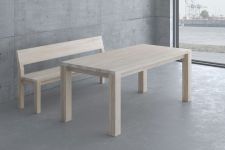 Holzbank mit Lehne CUBUS RL von vitamin design 