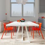 Design Esstisch aus Holz in Esche, weiss geölt - MARGO von vitamin design