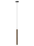 LED Pendelleuchte schmal aus Holz in Eiche dunkel - CHIMES TALL LAMP von UMAGE LED Pendelleuchte schmal aus Holz in Eiche dunkel - CHIMES TALL LAMP von UMAGE