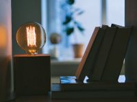 Rio Lindo - ELECTREE LAMP Tischleuchte mit Holzfuß und Glühbirne