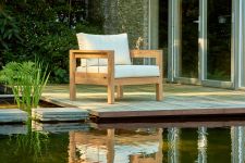 Moderner Gartensessel MAXIMA aus Holz für den Outdoor Bereich von Traditional Teak Gartensessel aus Holz - Outdoor MAXIMA Loungesessel von Traditional Teak
