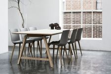 Design Esstisch aus Holz mit Tischplatte aus Laminat - T1 von Andersen Furniture