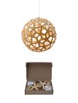 kugelförmige Design Pendelleuchte aus Bambus - CORAL von David Trubridge
