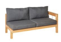 Loungesofa MAXIMA als 2-Sitzer mit der Armlehne auf der linken Seite Loungesofa mit Armlehne links von Traditional Teak - MAXIMA