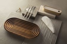 Ovale Holzschale STADIO 2 in Walnuss für Obst, Deko oder Schmuck von shibui ovale Holzschale aus Walnuss für Obst, Deko oder Schmuck STADIO 2 von shibui