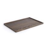 Designer Tablett SQUARE TRAY (L) in Eiche geräuchert Serviertablett groß in Eiche geräuchert - SQUARE TRAY von The Oak Men