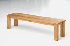 Die moderne Sitzbank FORTE von vitamin design in Eiche geölt Holz Sitzbank in Eiche geölt FORTE von vitamin design