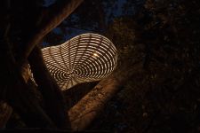 große Design Hängeleuchte CLOUD aus Bambus von David Trubridge große Design Hängeleuchte aus Bambus - CLOUD von David Trubridge