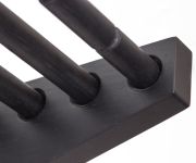 Garderobe mit Hutablage aus Holz in schwarz - MOODRACK von Roon & Rahn