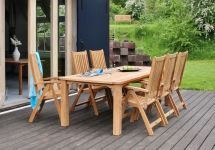 Terrassenstuhl aus Teakholz - der Hochlehner VICTORIA