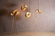 ausgefallene Haengelampe Verso Pendant von Tom Raffield