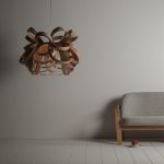 Originelle Pendelleuchte BUTTERFLY GIANT mit gebogenem Holzfurnier BUTTERFLY GIANT von Tom Raffield - Pendelleuchte mit gebogenem Holzfurnier