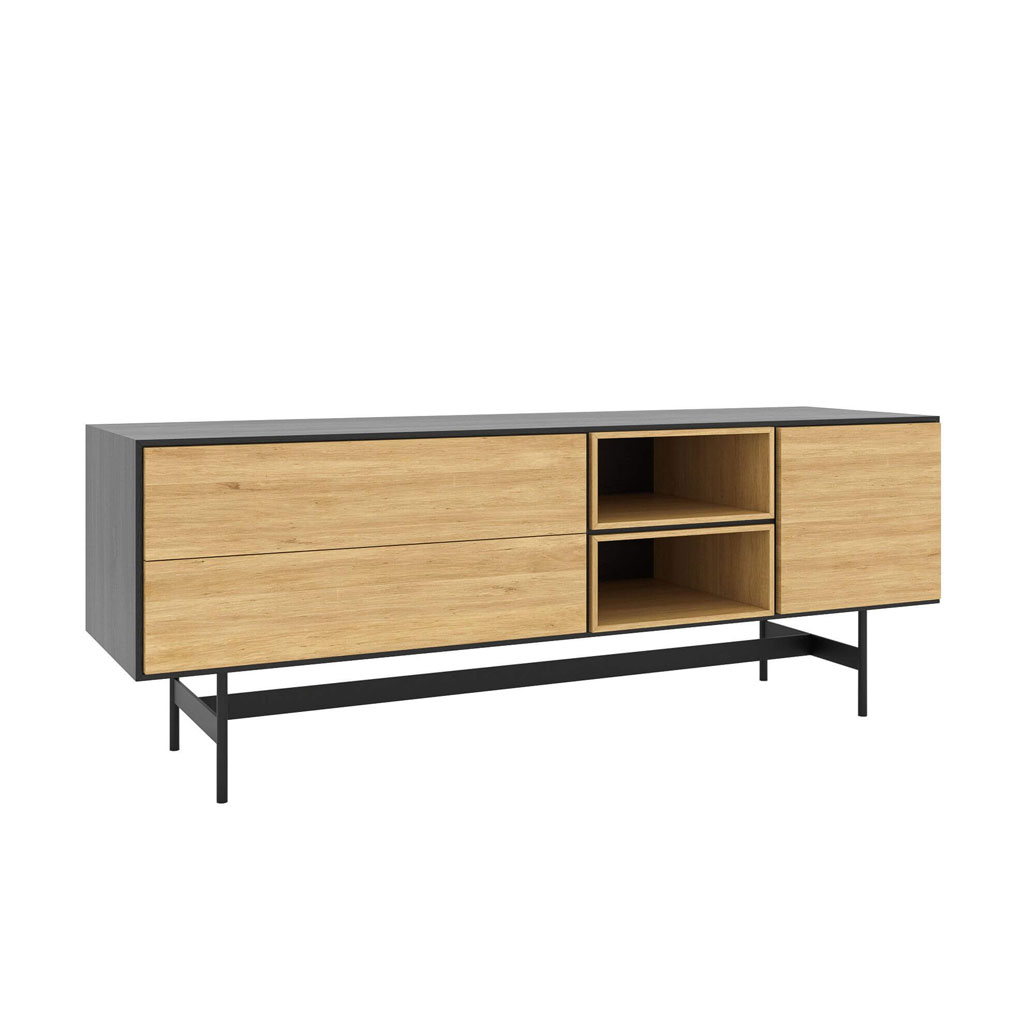take me HOME - Maya lower - Sideboard im Materialmixaus Holz & Metall