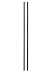 Leg-Set- 115 cm in schwarz für Regalsystem SHELVING SYSTEM von Moebe  Leg-Set 115cm für Regalsystem aus Holz und Metall - SHELVING SYSTEM von Moebe