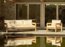 Design Gartensessel MAXIMA für den Outdoor Bereich und die Terrasse Traditional Teak - MAXIMA Gartensessel für Outdoor Bereich