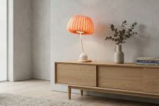 Tischleuchte aus Birkenholz und Aluminium weiß - TR19 von Tom rossau