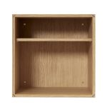 S10 SIGNATURE Würfel Wandregal aus Holz mit beliebig versetzbaren Zwischenbrettern von Andersen Furniture Andersen Furniture - S10 SIGNATURE Würfel Wandregal aus Holz ohne Tür mit Zwischenbrett horizontal oben