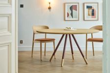 Moderner Esszimmerstuhl aus Holz mit Polster - JANU DINING CHAIR von Insan