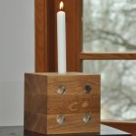 LICHTWÜRFEL von Raumgestalt - Kerzenständer zur Deko in Eiche geölt