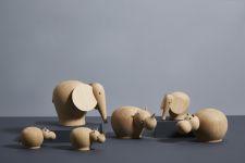 WOUD - HIBO HIPPOPOTAMUS Tierfiguren aus Holz im dänischen Design