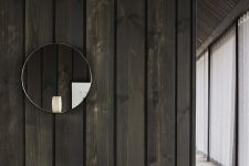 Runder Wandspiegel FULL MOON MIRROR ohne Rahmen im modernen Design von Skagerak runder Wandspiegel ohne Rahmen im modernen Design - FULL MOON MIRROR von Skagerak