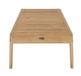 Vorderansicht Gartenliege aus Teakholz - LUNA LOUNGER von Traditional Teak