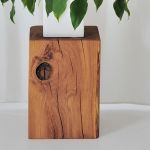 Hocker Massivholz in Eiche geölt KLOTZ von vitamin design