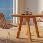 Massivholztisch rund in Eiche, geölt Detail - ZIRKEL von vitamin design