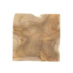 Jan Kurtz JAVA - massiver Hocker aus Teak Oberfläche quadratisch