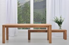 Holztisch massiv in Eiche geölt CUBUS von vitamin design