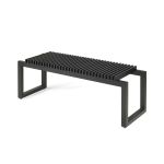 Hochwertige Sitzbank CUTTER BENCH von Skagerak in Eiche schwarz lackiert Sitzbank für Flur 120 cm in Eiche schwarz - CUTTER BENCH von Skagerak