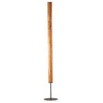 Moderne Stehlampe in Säulenform aus Holz in Olivesche Maser GRACIA 186 cm von LeuchtNatur Stehlampe in Säulenform aus Holzfurnier in Olivesche Maser GRACIA 186 cm von LeuchtNatur