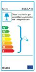 Energie-Effizienz-Etikett von Krools - BABULA S1 Energie-Effizienz-Etikett BABULA S1