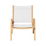 Outdoor Loungestuhl aus Teak in weiß - KATE LAZY LOUNGE CHAIR von Traditional Teak